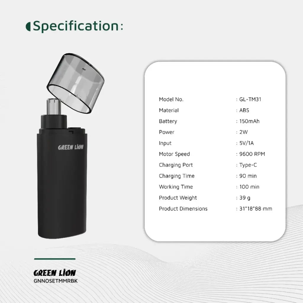 Green Lion Nose Pro Nose & Ear Trimmer Doha Qatar Shop
