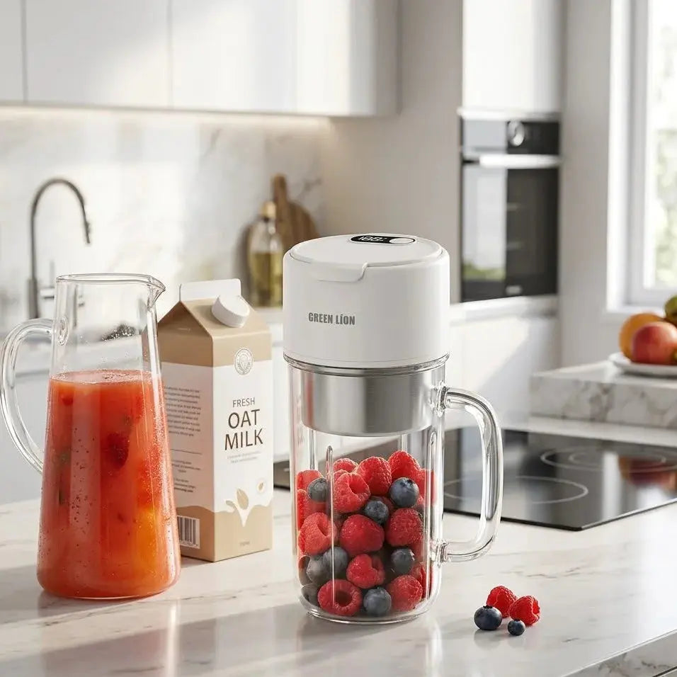 Green Lion Portable Blender Mug 2-400mL Scrollcart Qatar 