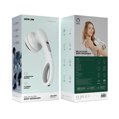 Green Lion Relax Glide Body Massager-White qatar