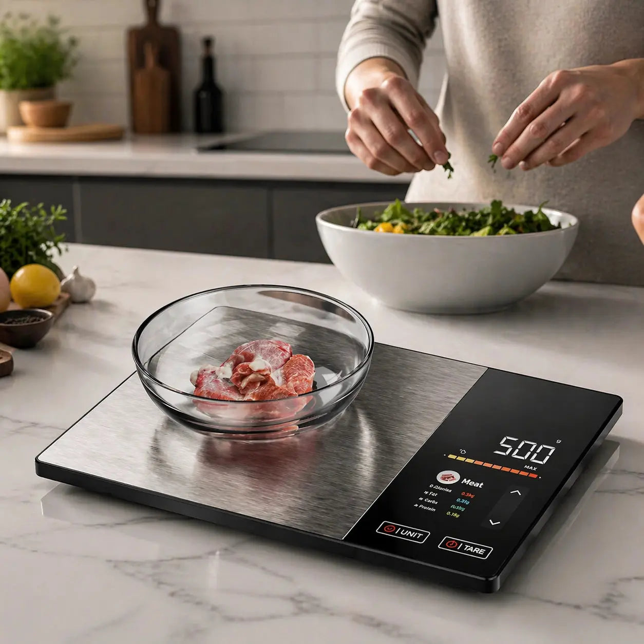 Green Lion Smart Nutritional Food Scale Scrollcart Qatar 