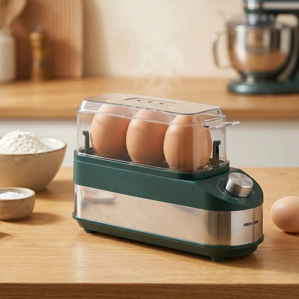 Green Lion Trio Egg Cooker -Green Scrollcart Qatar 