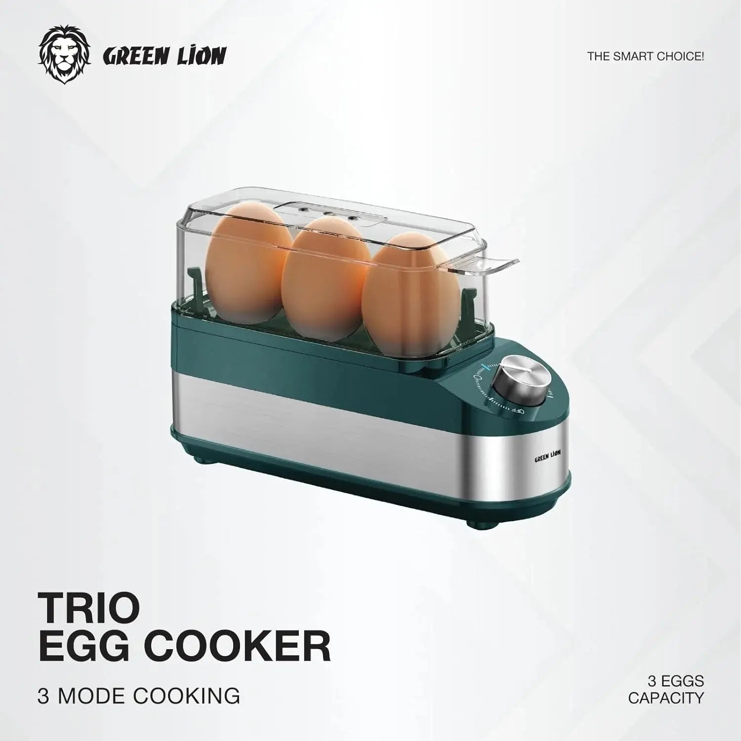 Green Lion Trio Egg Cooker -Green Scrollcart Qatar 