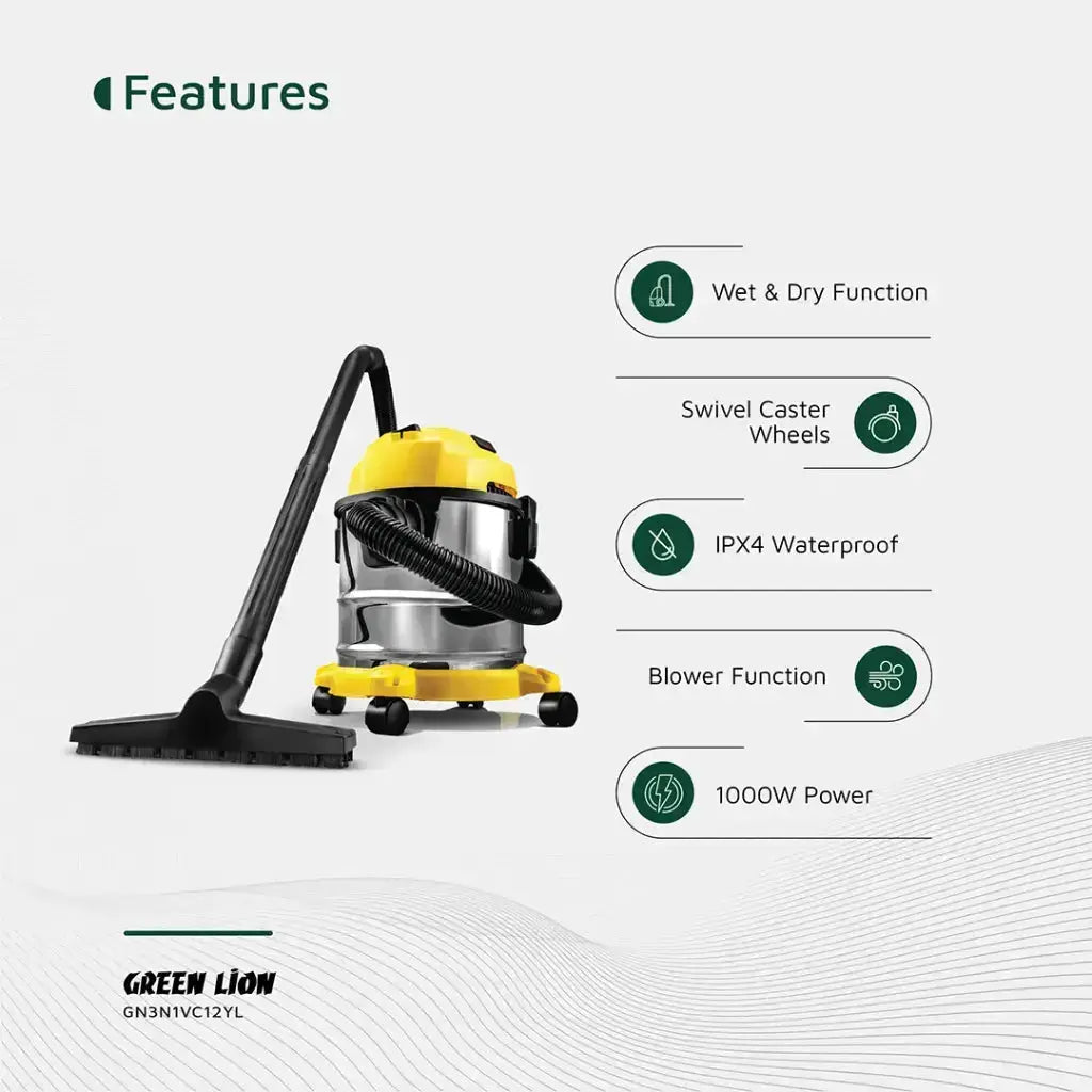 Green Lion Ultra 3-in-1 Vacuum Cleaner 12L Price Qatar