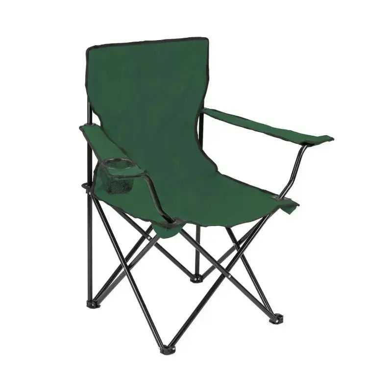 Green and Black Foldable Beach Chair for Camping Scrollcart Qatar 