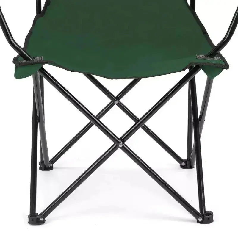 Green and Black Foldable Beach Chair for Camping Scrollcart Qatar 