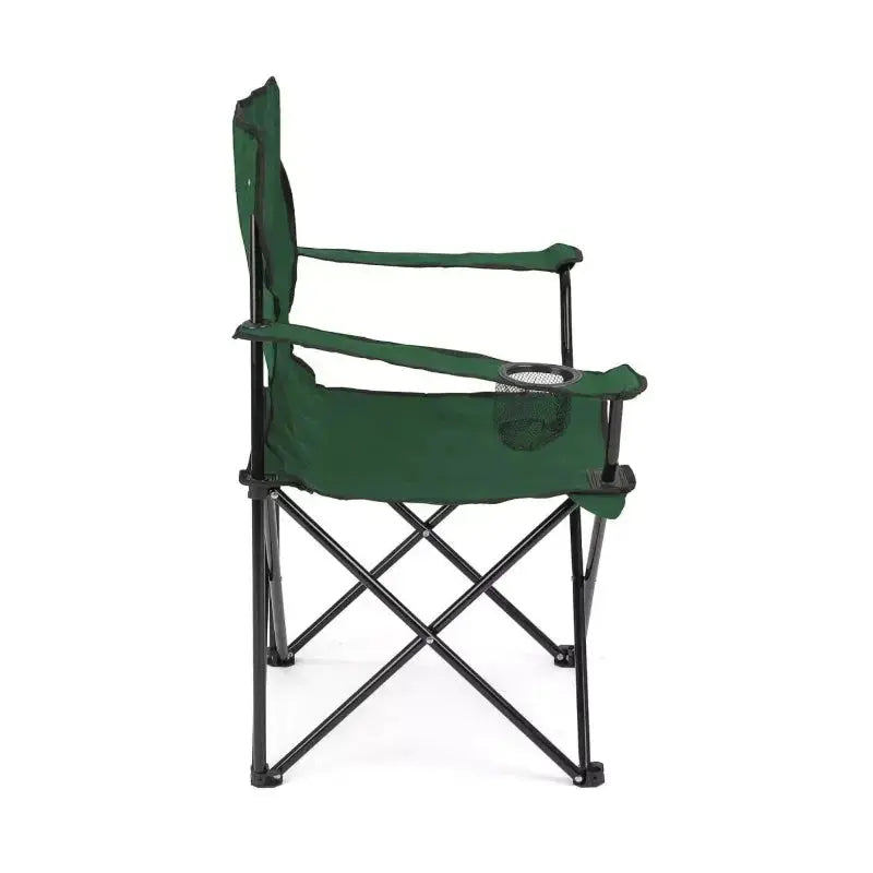 Green and Black Foldable Beach Chair for Camping Scrollcart Qatar 