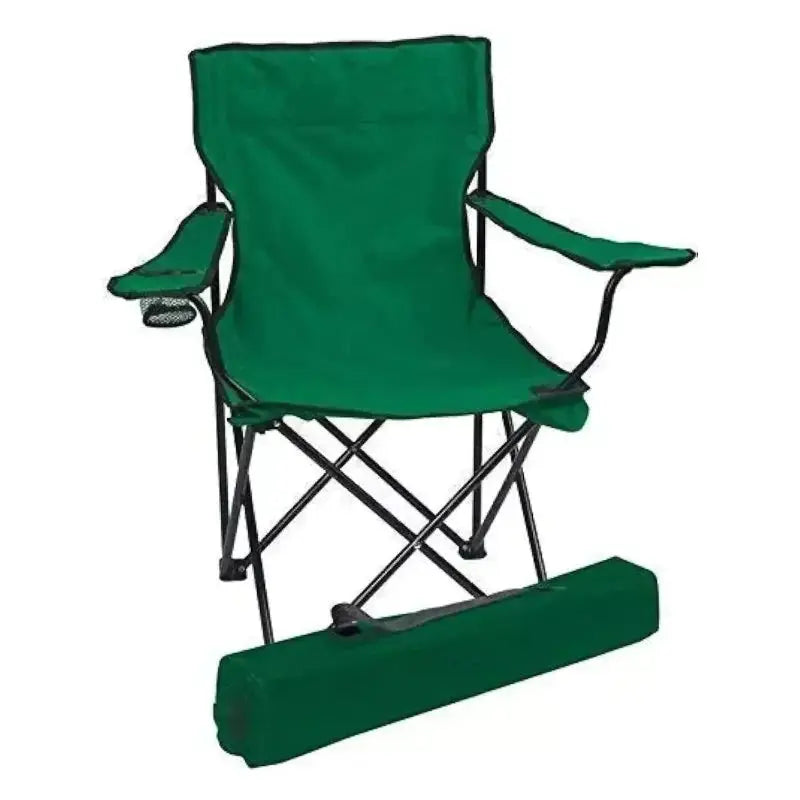 Green and Black Foldable Beach Chair for Camping Scrollcart Qatar 