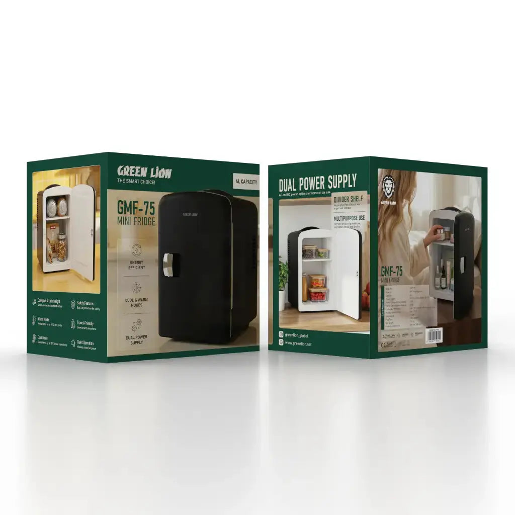 Green lion 4L Portable Mini Fridge with Cooling & Heating Modes Scrollcart Qatar 