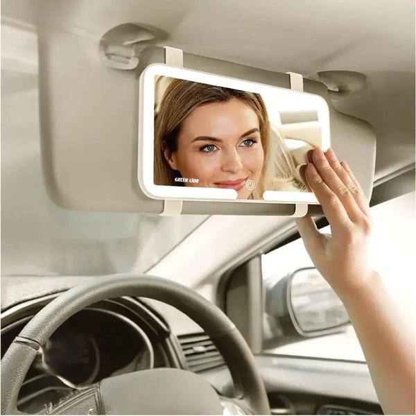 Green Lion GMR-48 Car Makeup Mirror - LED & Touch Control Marhaba international 