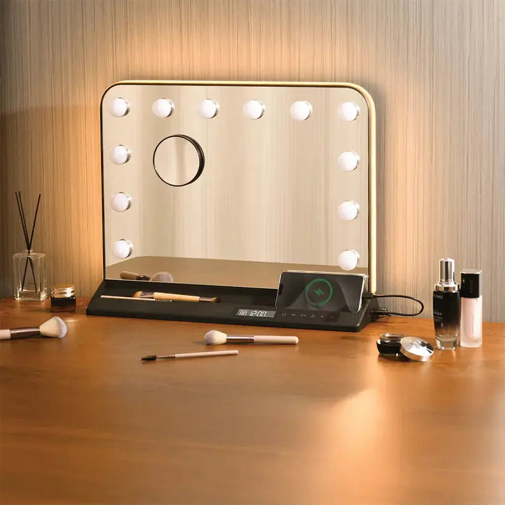 Green Lion Vanity Mirror with LED Touch Control with Magnifier Marhaba international 