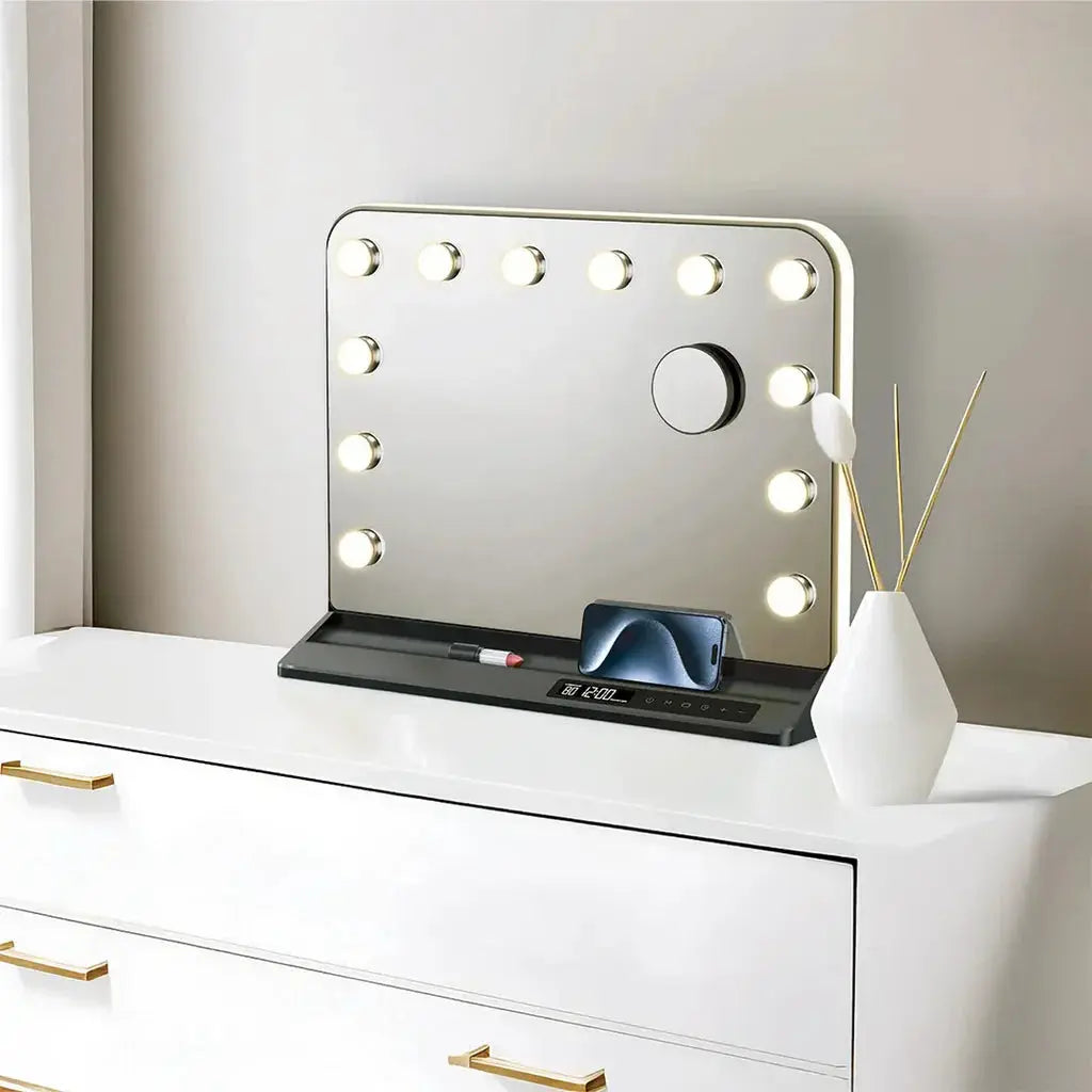 Green Lion Vanity Mirror with LED Touch Control with Magnifier Marhaba international 