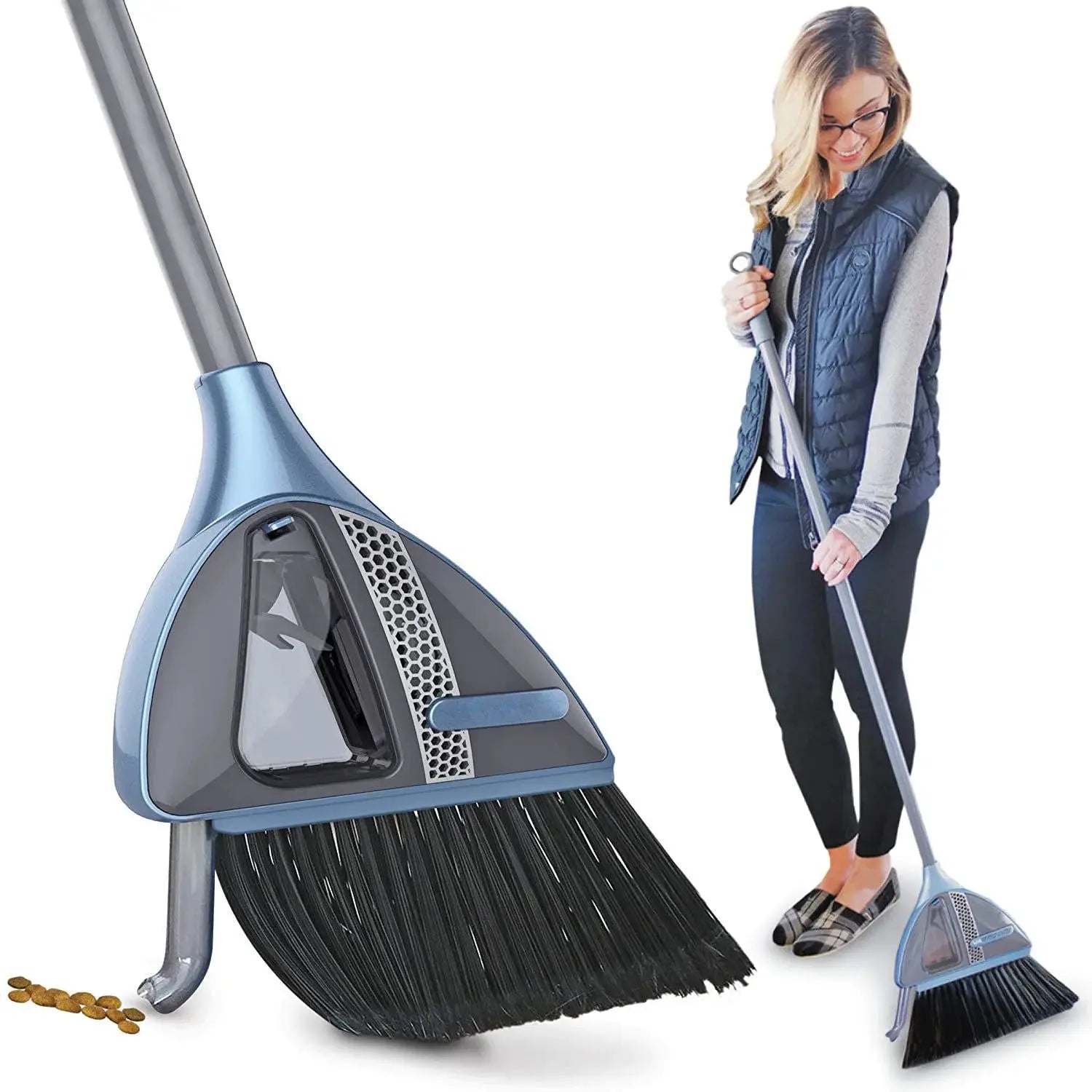 Cordless 2-in-1 Broom with Built-In Vacuum Cleaner Scrollcart Qatar 