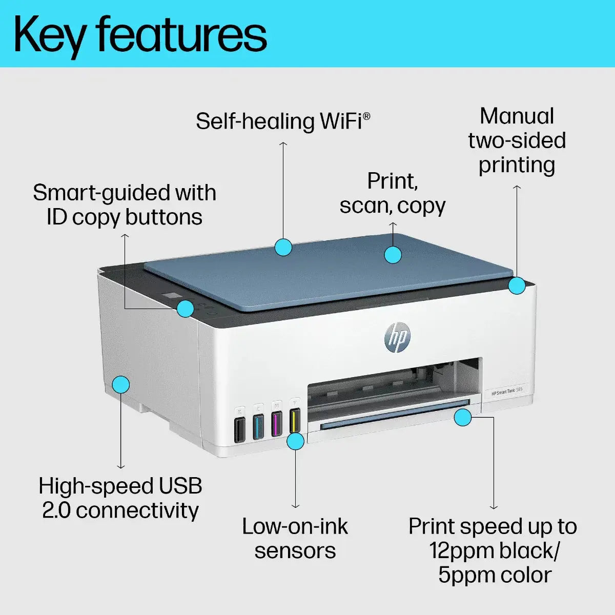 HP Smart Tank 585 Printer – HP Printer Price in Qatar