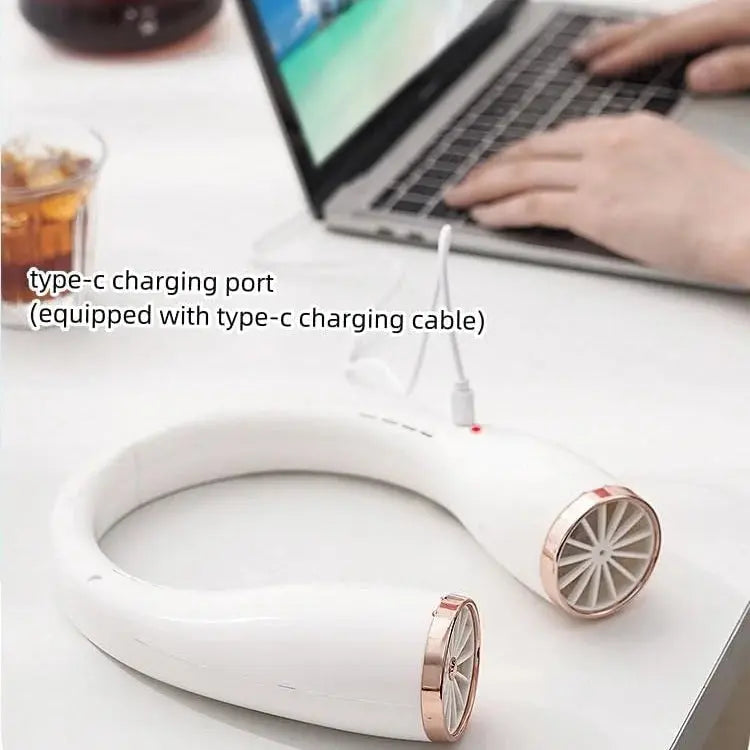 Hands-Free Bladeless Portable Folding Mini Neck Fan Qatar