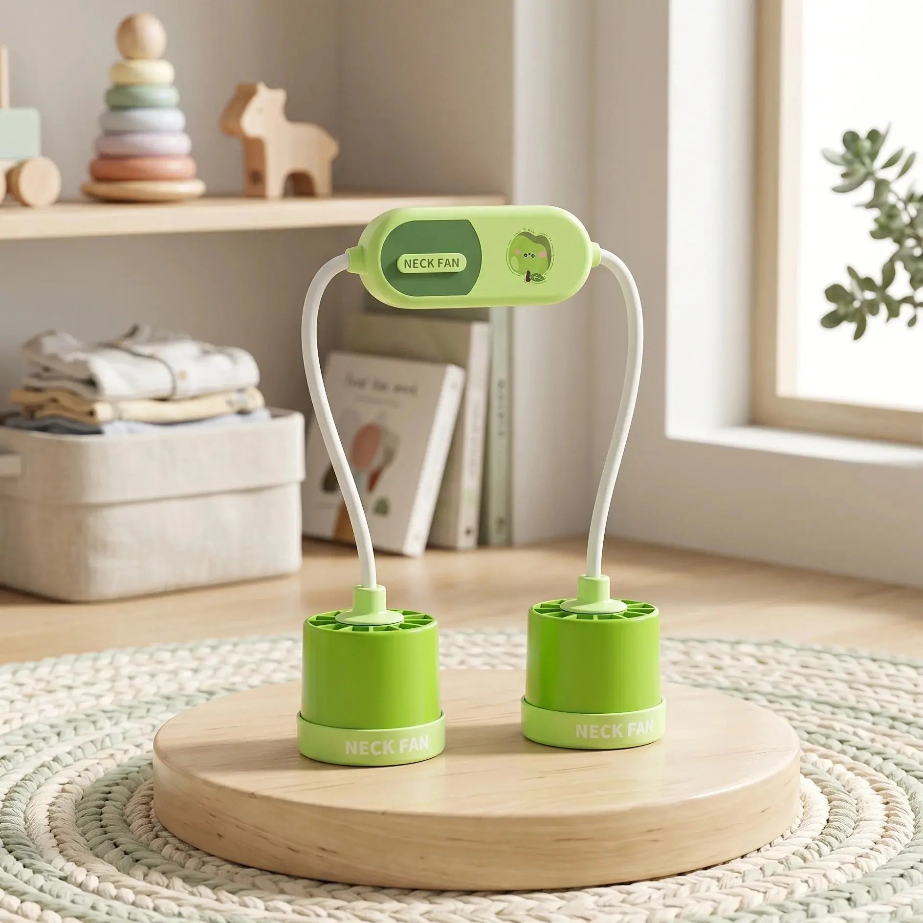 Hands-Free Neck Fan Rechargeable USB Portable Scrollcart Qatar 