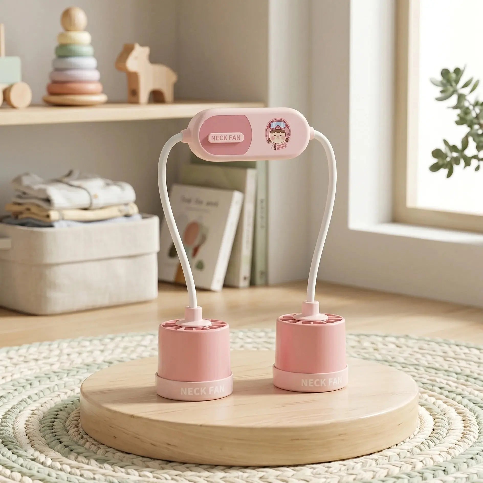 Hands-Free Neck Fan Rechargeable USB Portable Scrollcart Qatar 