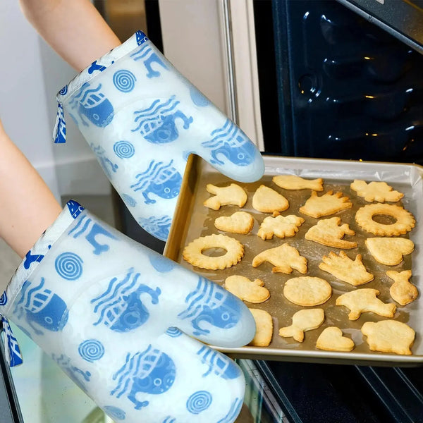 Heat-Resistant Kitchen Oven Gloves- 1 Piece Scrollcart Qatar 