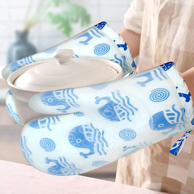 Heat-Resistant Kitchen Oven Gloves- 1 Piece Scrollcart Qatar 