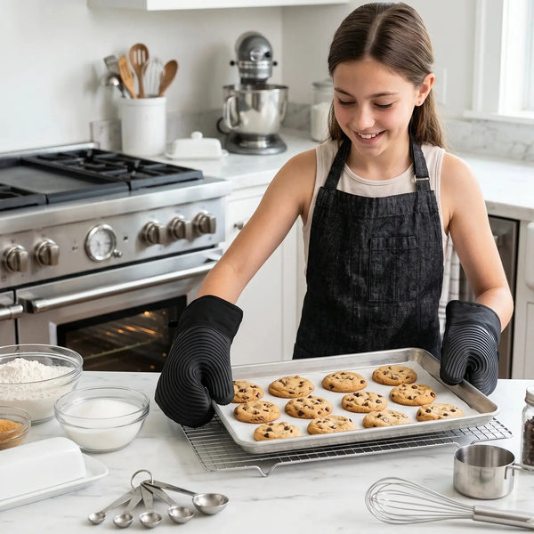 Heat-Resistant Silicone Oven Gloves Scrollcart Qatar 