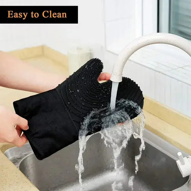 Heat-Resistant Silicone Oven Gloves Scrollcart Qatar 