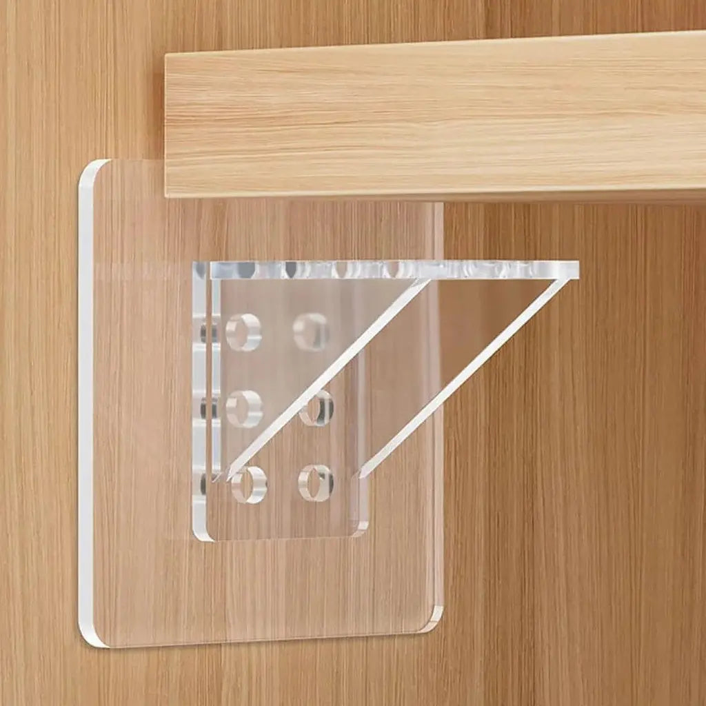 Heavy-Duty Self-Adhesive Shelf Support Brackets – No-Drill L-Shaped Wall Mounts 2pcs Scrollcart Qatar 