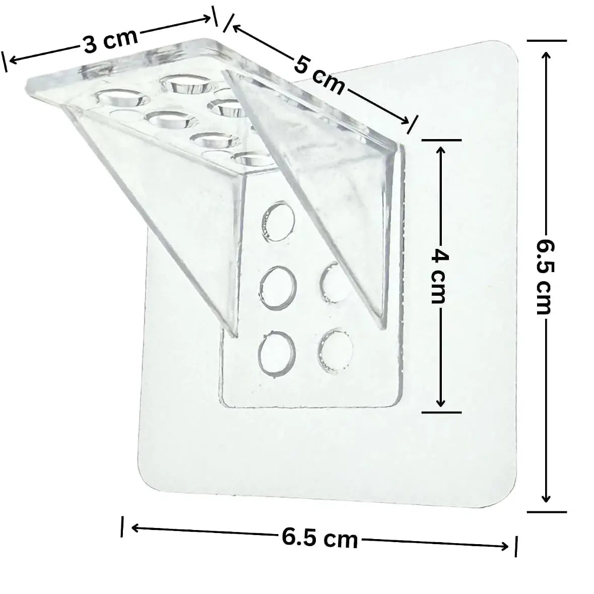 Heavy-Duty Self-Adhesive Shelf Support Brackets – No-Drill L-Shaped Wall Mounts 2pcs Scrollcart Qatar 