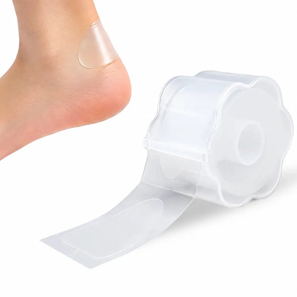 Heel Protectors Invisible Transparent Gel Heel Stickers | Adhesive Blister Prevention Cushion Pads for Shoes Scrollcart Qatar 