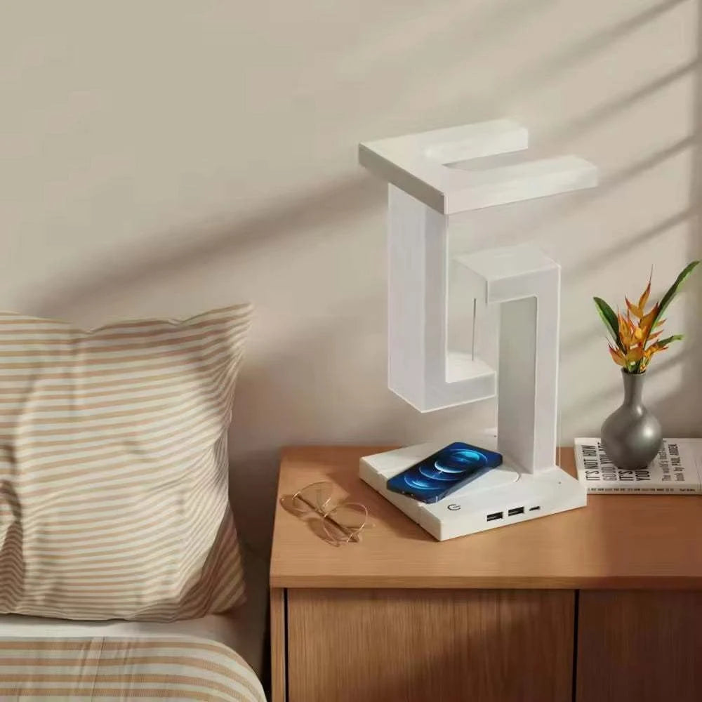 LED Desk Lamp with Wireless Charger morning