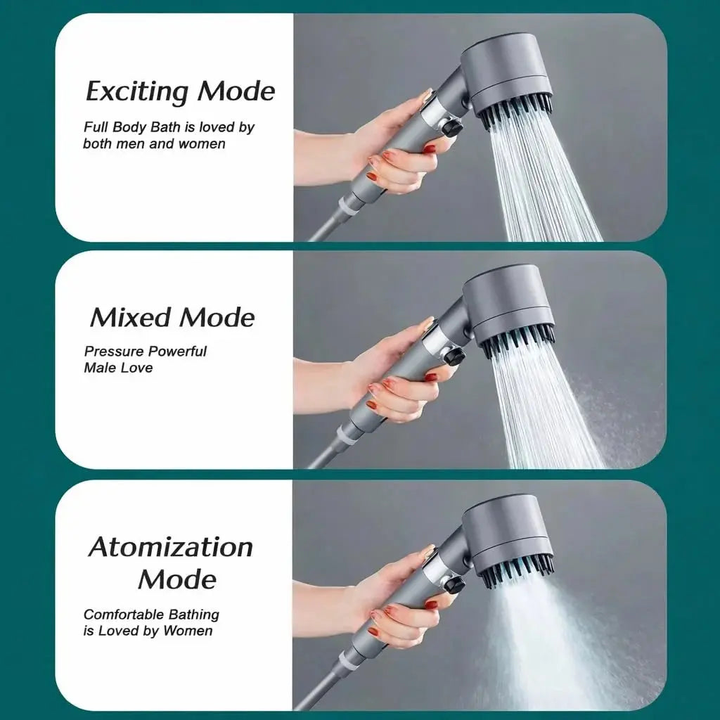 High Pressure Multifunctional Handheld Massage Shower Head with Hose Scrollcart Qatar 