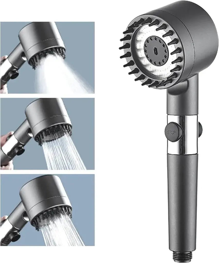High Pressure Multifunctional Handheld Massage Shower Head with Hose Scrollcart Qatar 