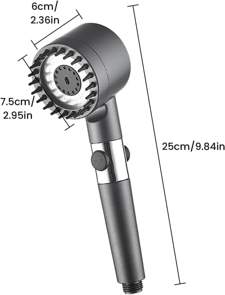 High Pressure Multifunctional Handheld Massage Shower Head with Hose Scrollcart Qatar 