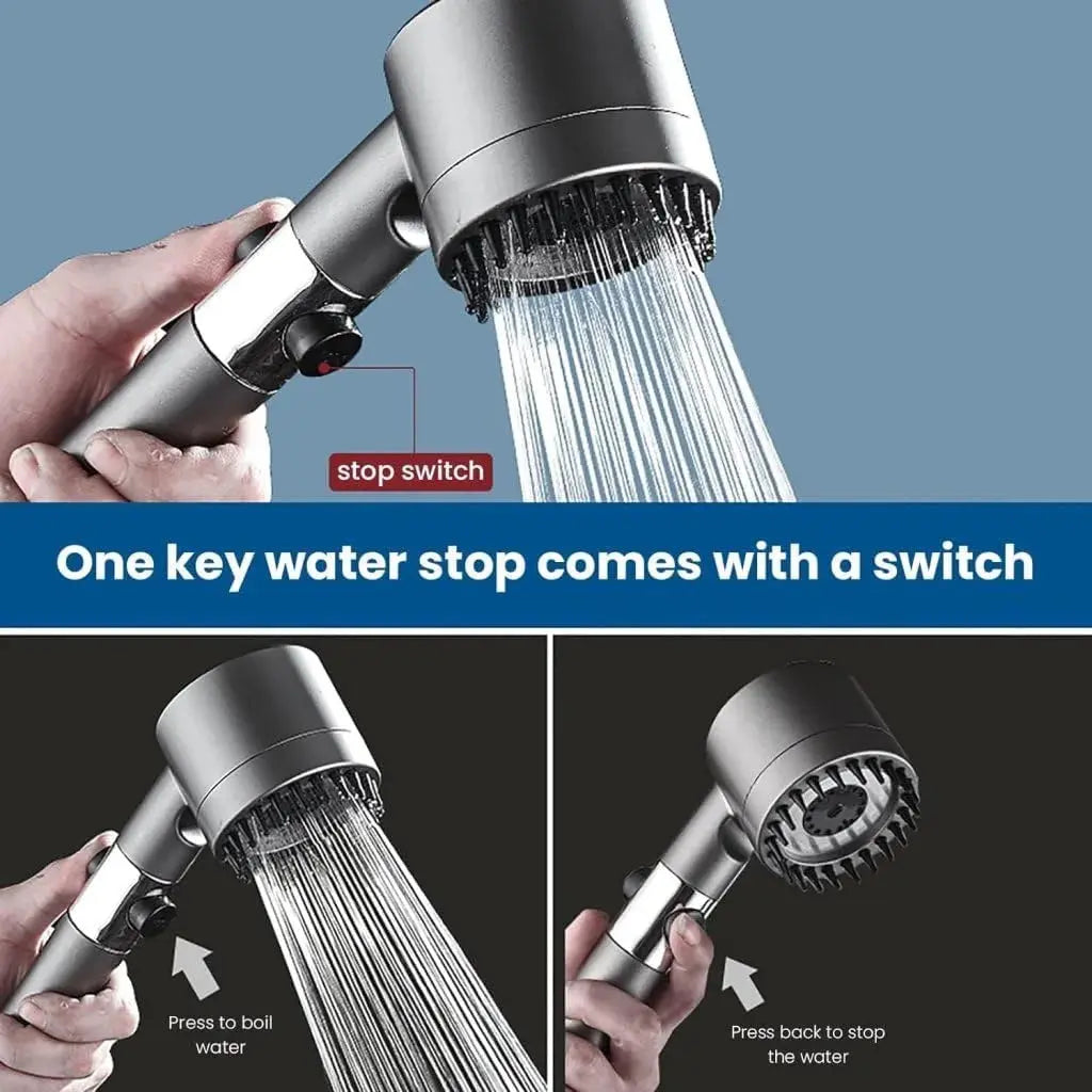 High Pressure Multifunctional Handheld Massage Shower Head with Hose Scrollcart Qatar 
