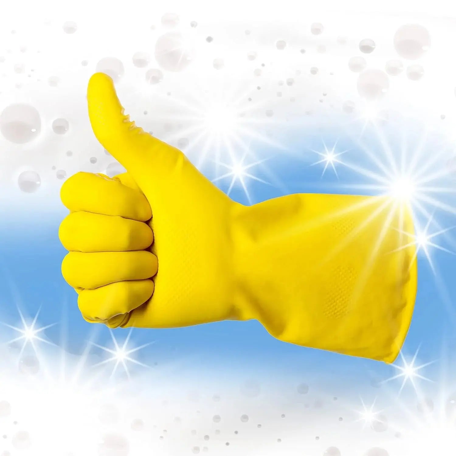Housemind Latex Gloves 1+1 Free Yellow Price Doha Qatar