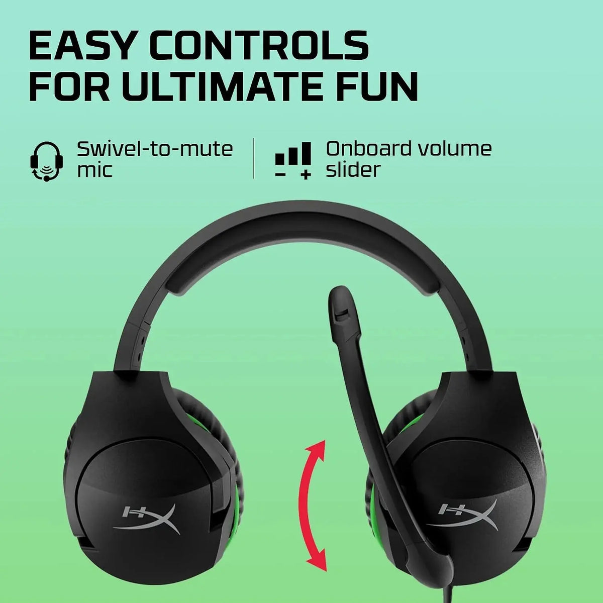 HyperX CloudX Stinger Core Wireless Gaming Headset for Xbox – 40mm, Black Scrollcart Qatar 
