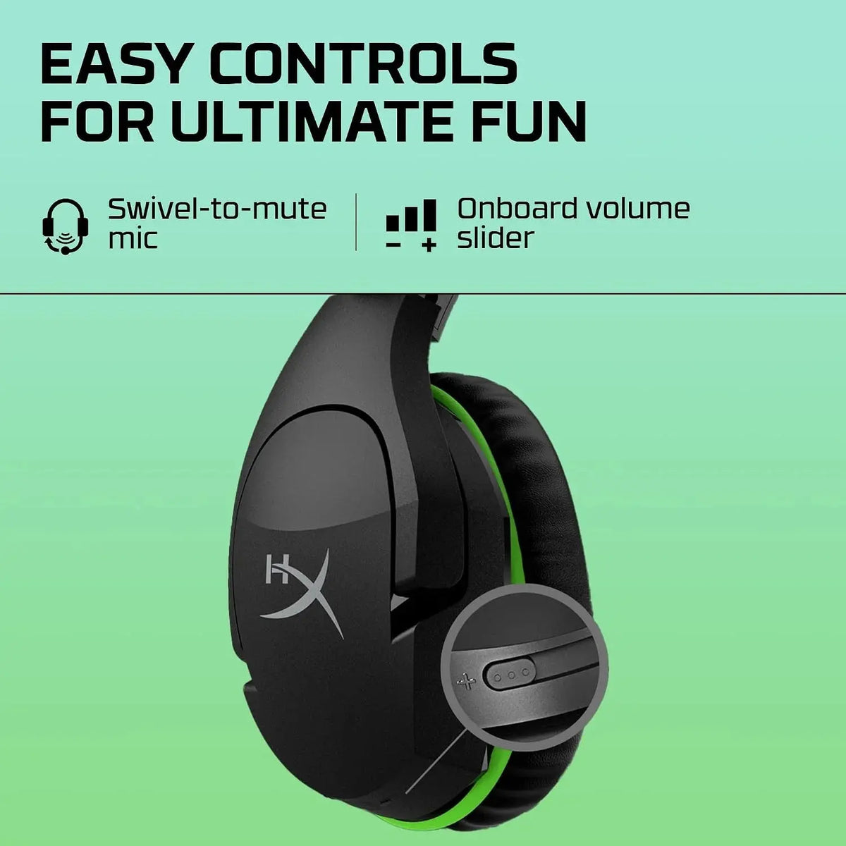 HyperX CloudX Stinger Core Wireless Gaming Headset for Xbox – 40mm, Black Scrollcart Qatar 