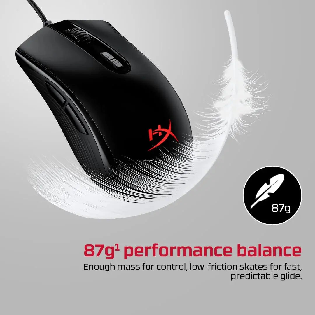 HyperX Pulsefire Core RGB Gaming Mouse – 6200 DPI, 7 Buttons, Black Scrollcart Qatar 