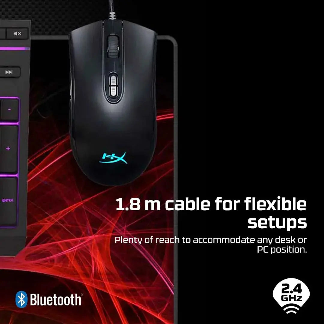HyperX Pulsefire Core RGB Gaming Mouse – 6200 DPI, 7 Buttons, Black Scrollcart Qatar 