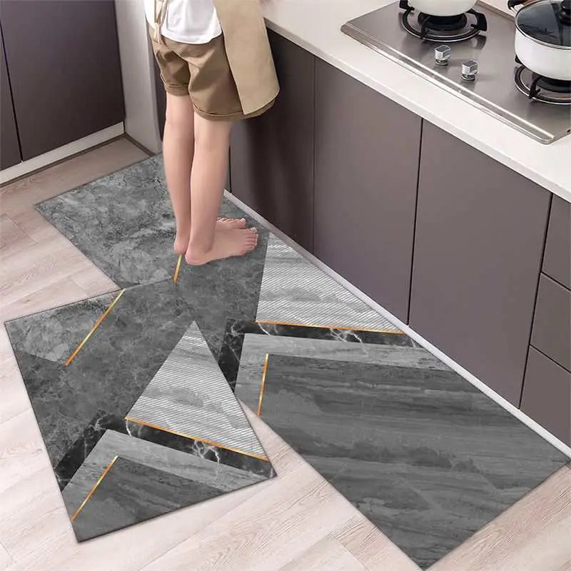 2 pcs Kitchen Floor Mats: Non-Slip, Super Absorbent, Quick-Dry - Scrollcart Qatar