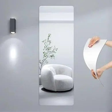 Self Adhesive Acrylic Mirror Wall Panel Plastic Flexible Mirror - Scrollcart Qatar