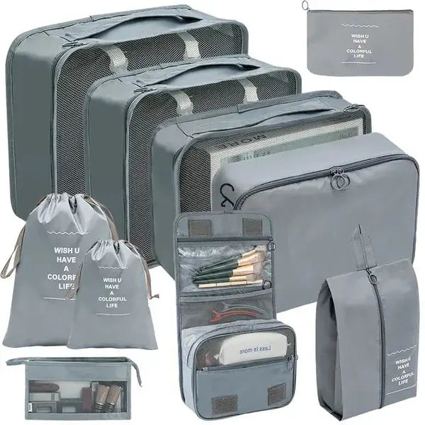 10 Pcs Travel Luggage Organizer Bags - Scrollcart Qatar