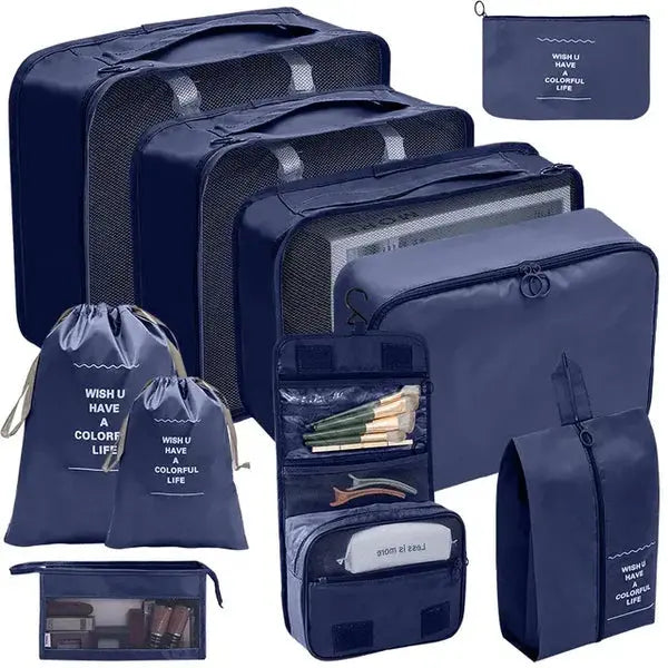 10 Pcs Travel Luggage Organizer Bags - Scrollcart Qatar