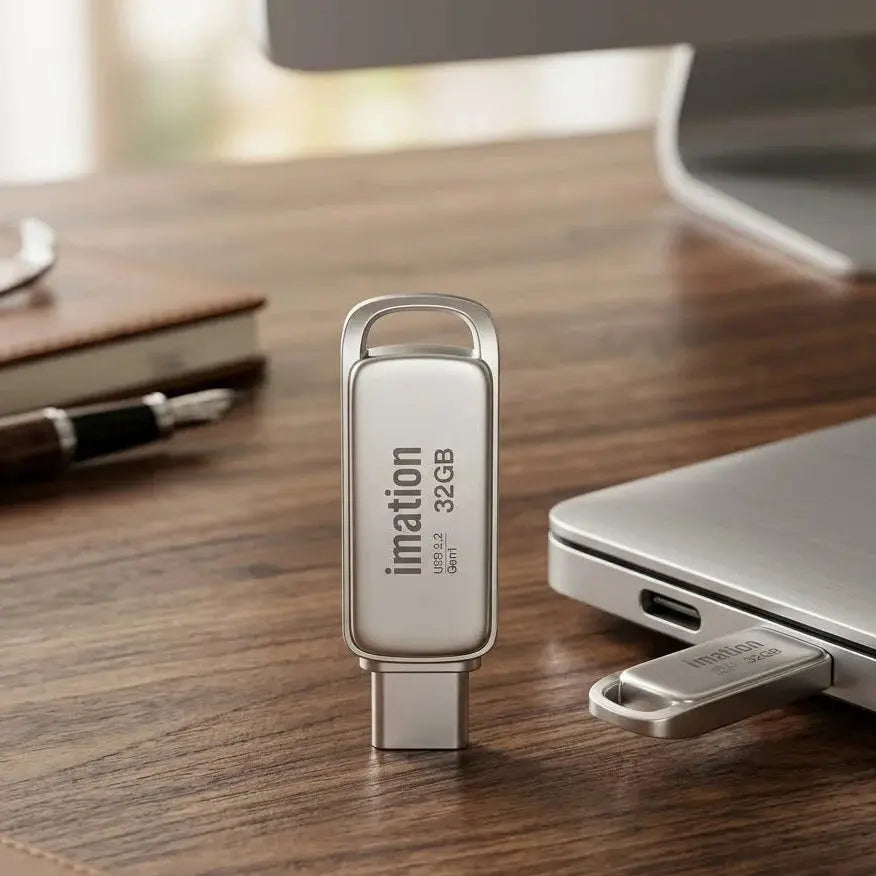 Imation Z1 OTG USB 3.2 Gen 1 Flash Drive – 32GB & 64GB Pearl Nickel Scrollcart Qatar 
