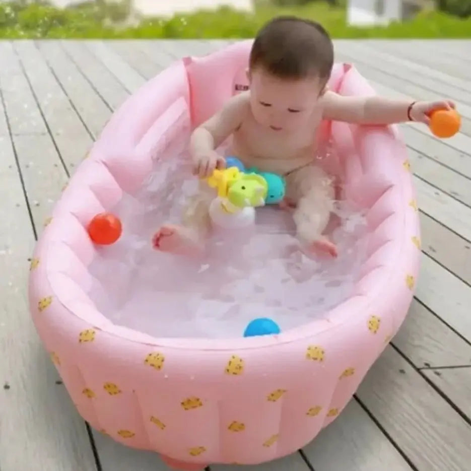 Inflatable Toddler Bathtub-Portable Baby Bath Tub Qatar