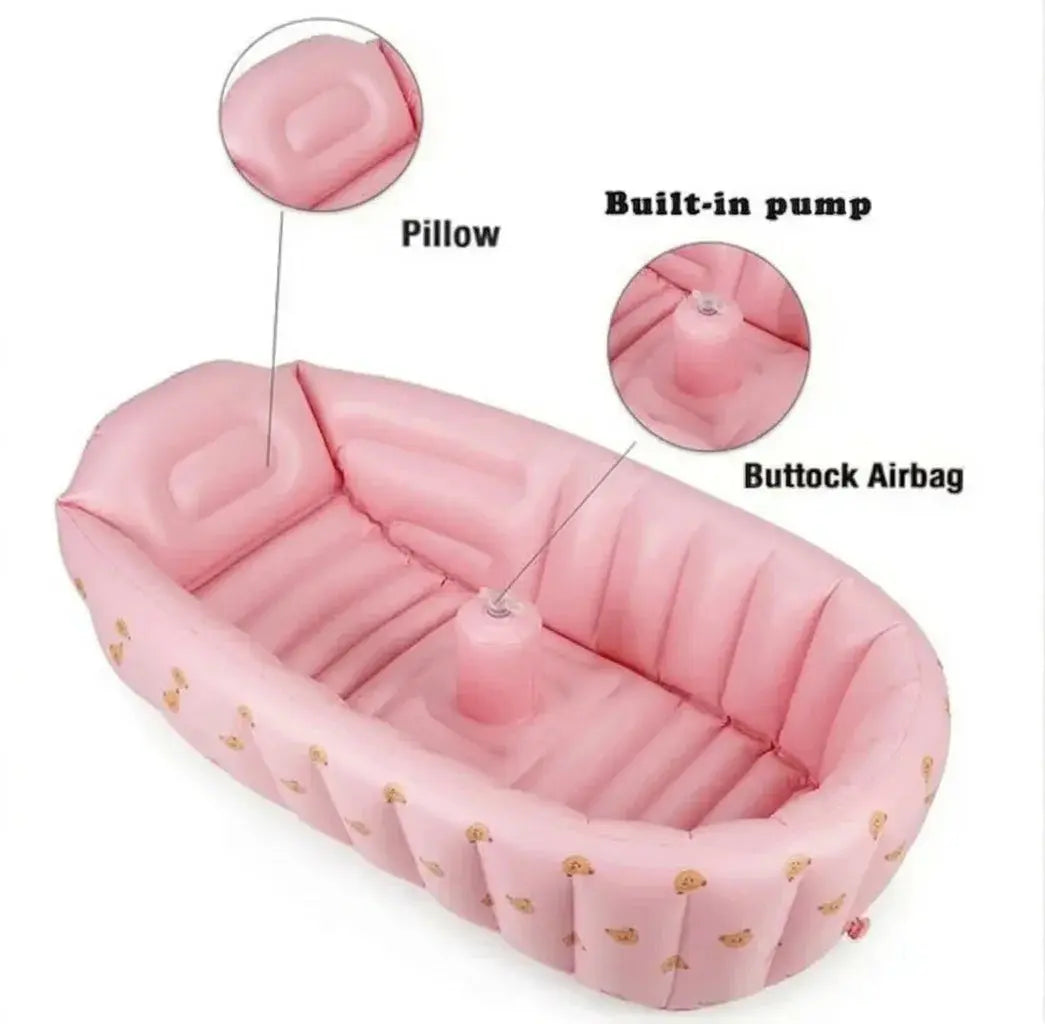 Inflatable Toddler Bathtub-Portable Baby Bath Tub Qatar