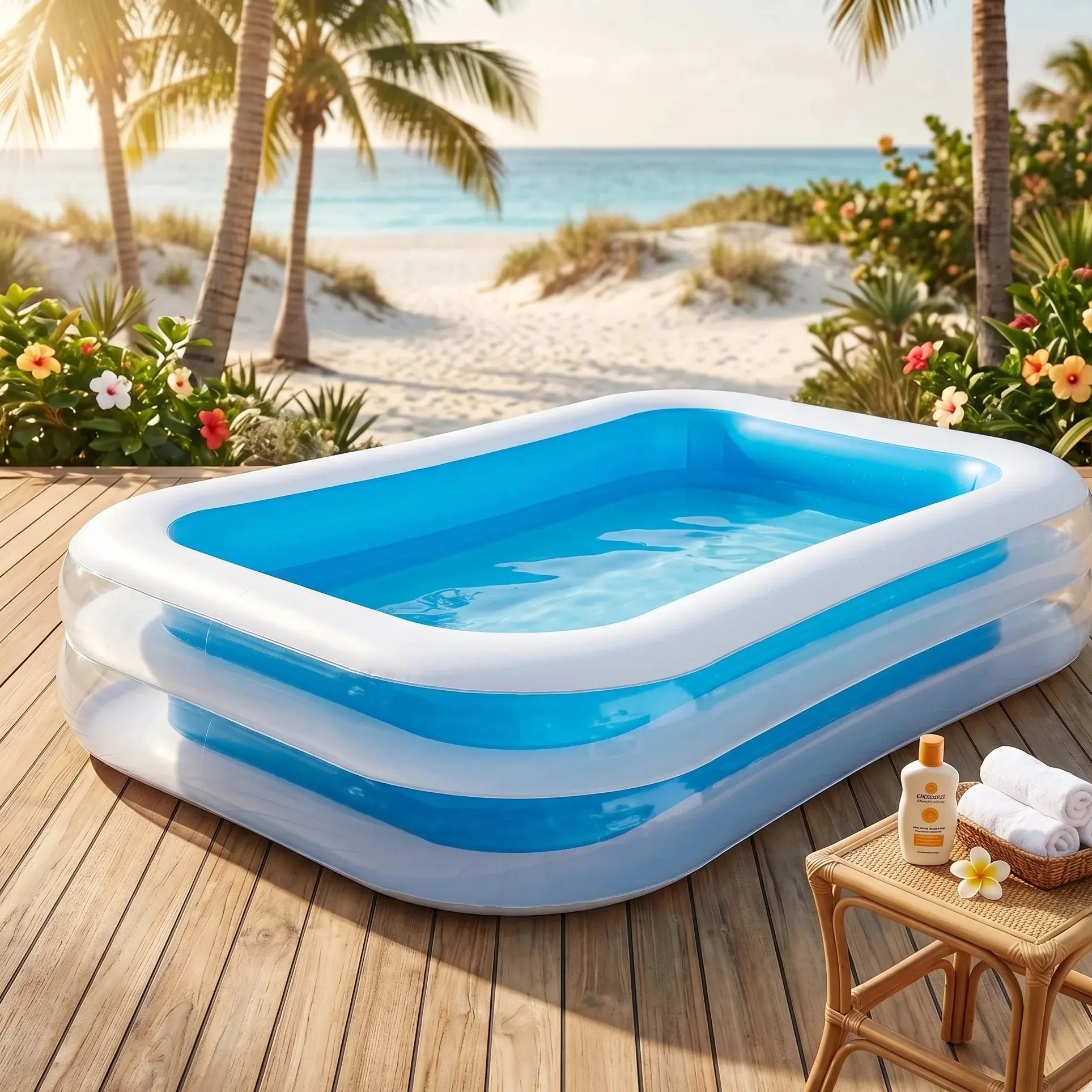 Intex Swim Center Family Inflatable Pool for Kids Doha Qatar