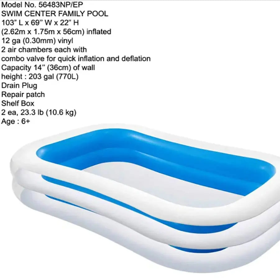 Intex Swim Center Family Inflatable Pool for Kids Doha Qatar