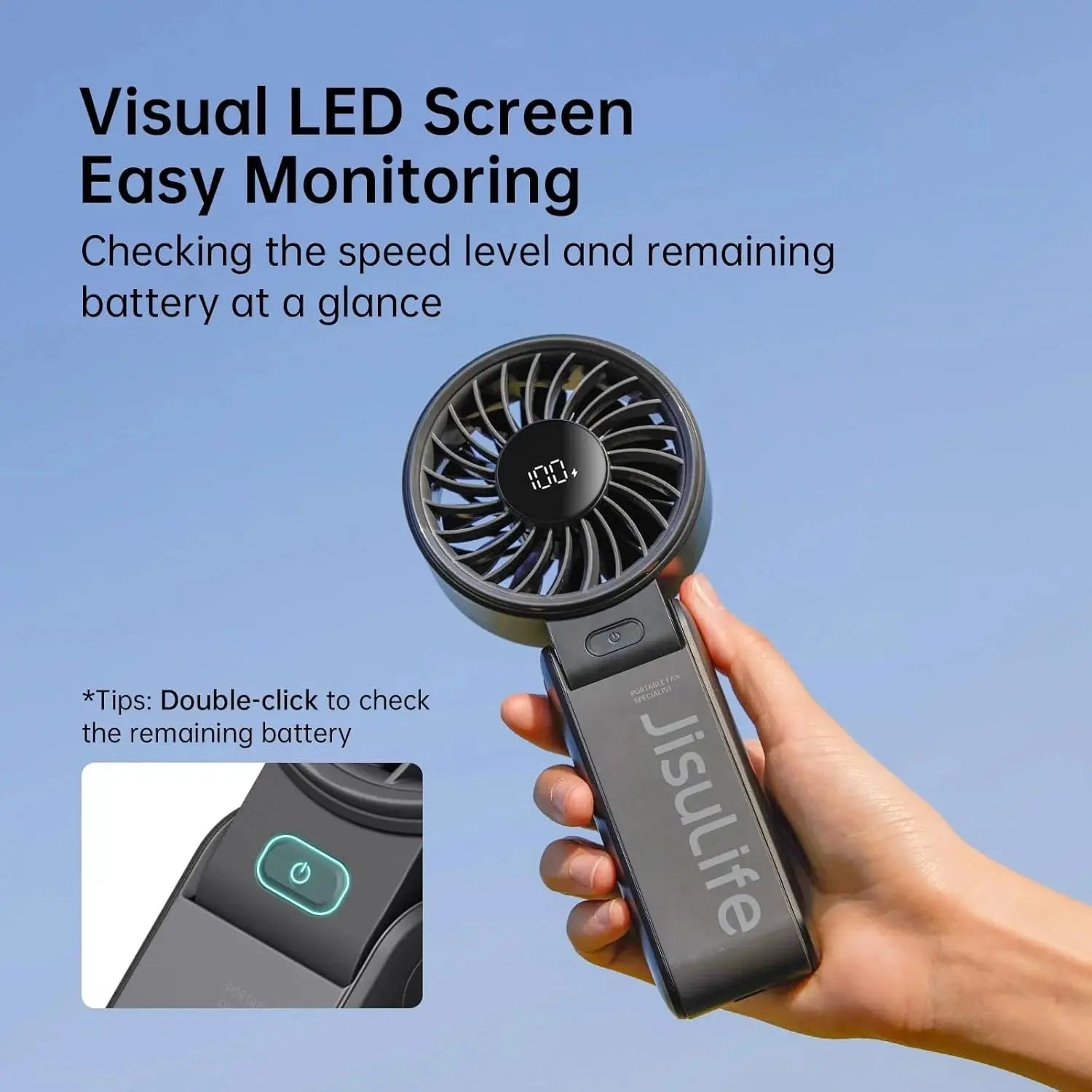 JISULIFE Life7 3-in-1 Rechargeable Portable Fan Doha Qatar