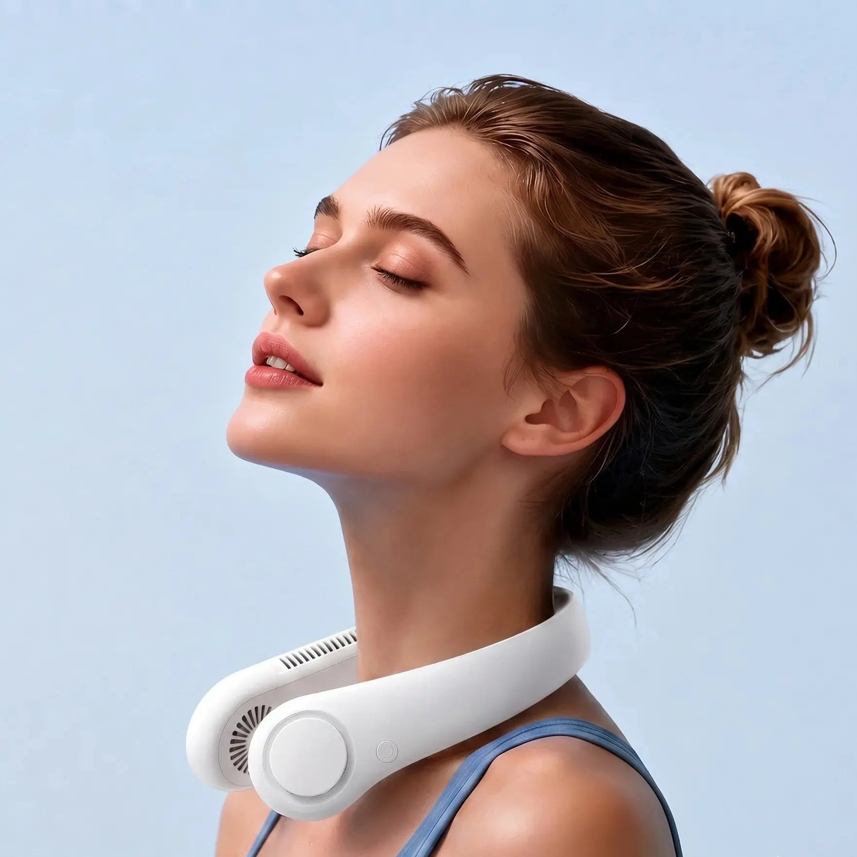 Portable Bladeless Neck Fan 3 4000mAh Rechargeable Qatar