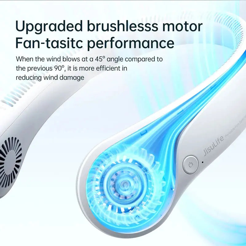 Portable Bladeless Neck Fan 3 4000mAh Rechargeable Qatar