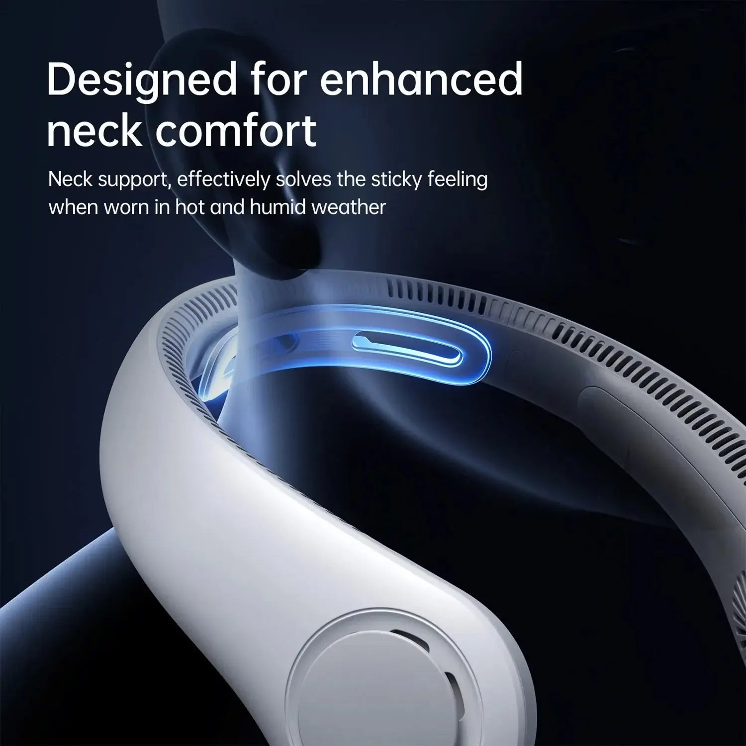 Portable Bladeless Neck Fan 3 4000mAh Rechargeable Qatar